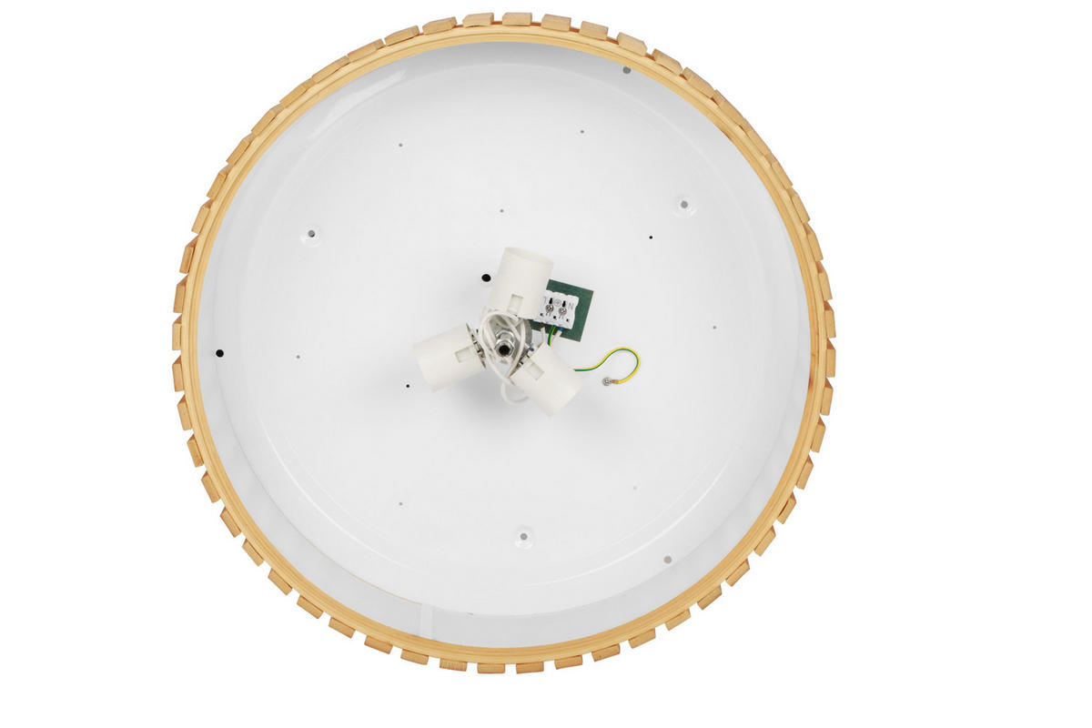 DECKENLEUCHTE  48/13 cm    - Naturfarben, Natur, Naturmaterialien/Kunststoff (48/13cm) - Novel