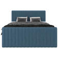 BOXBETT 160/200 cm  in Blau  - Blau/Schwarz, Basics, Kunststoff/Textil (160/200cm) - Carryhome