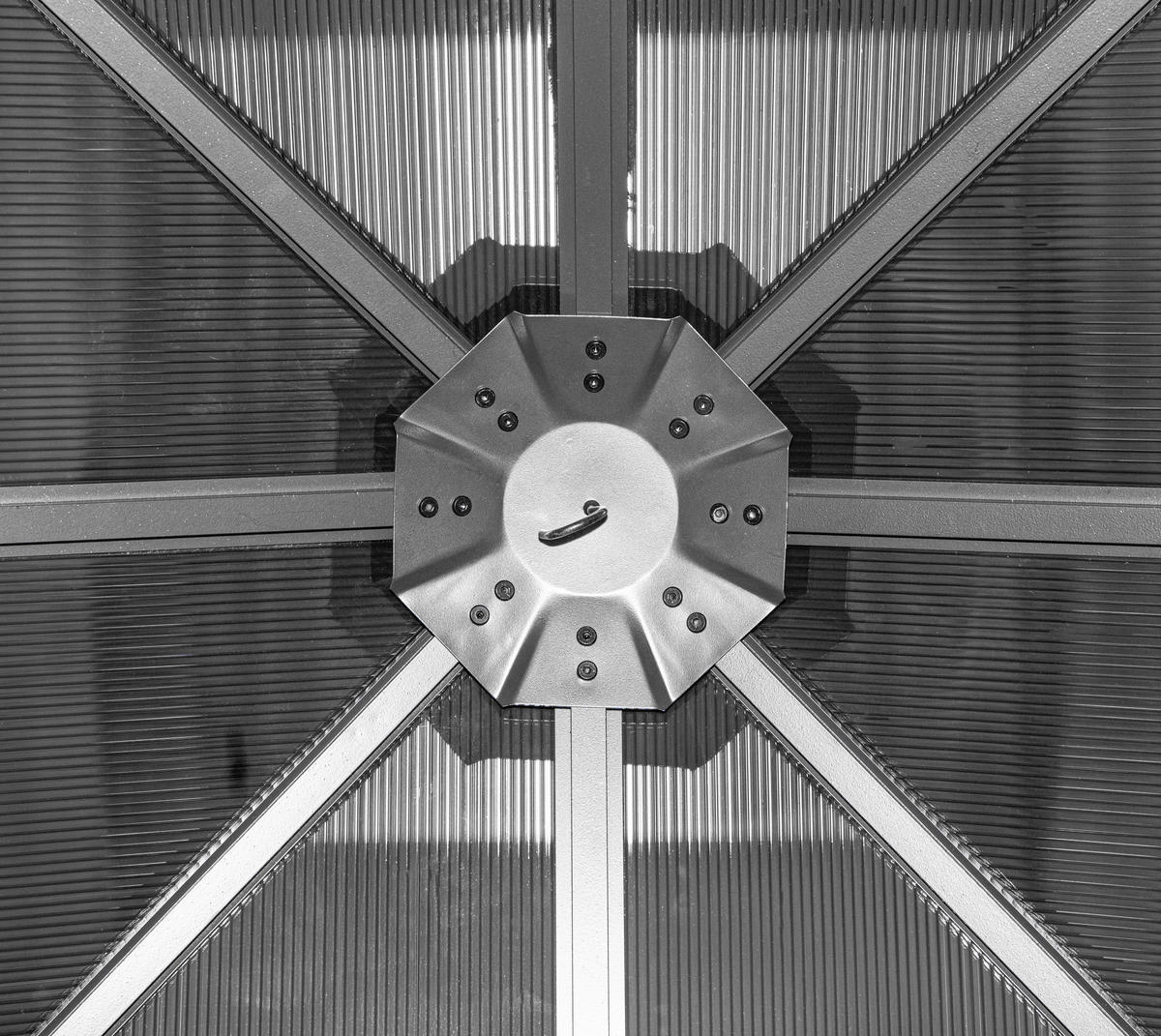 PAVILLON 298/261/298 cm Aluminium  - Anthrazit, Basics, Kunststoff/Metall (298/261/298cm) - Ambia Garden