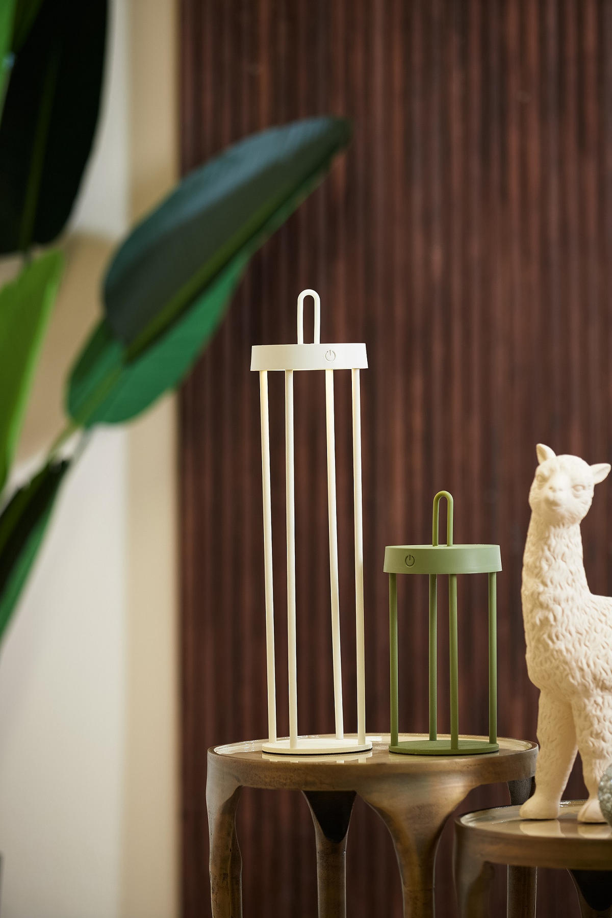 LED-TISCHLEUCHTE 13/50 cm   - Creme, Trend, Kunststoff/Metall (13/50cm) - Light & Living
