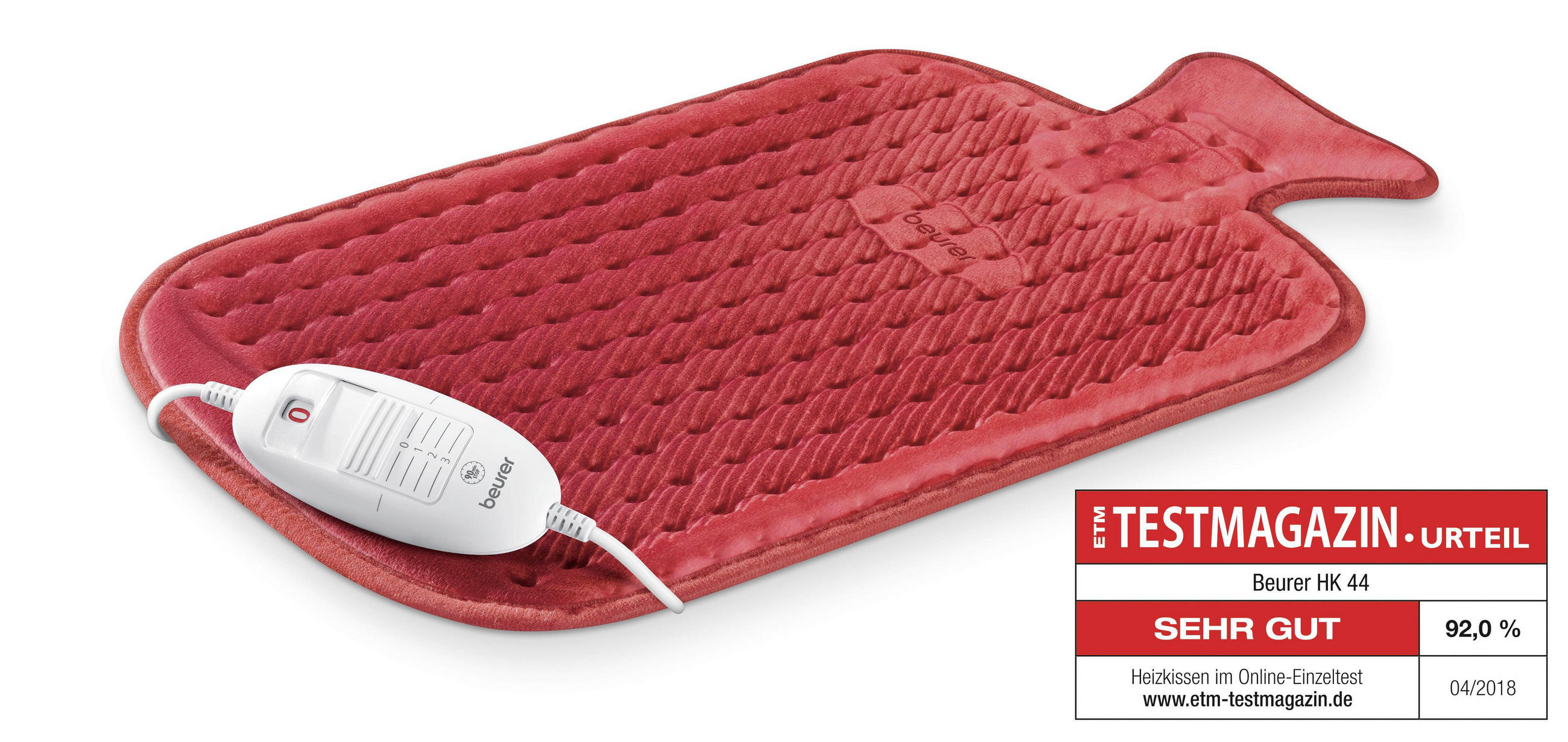 HEIZKISSEN - Rot, Basics (5,6/28/37,8cm) - Beurer