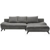 ECKSOFA Blau, Braun Chenille  - Blau/Schwarz, MODERN, Textil/Metall (290/182cm) - Hom`in