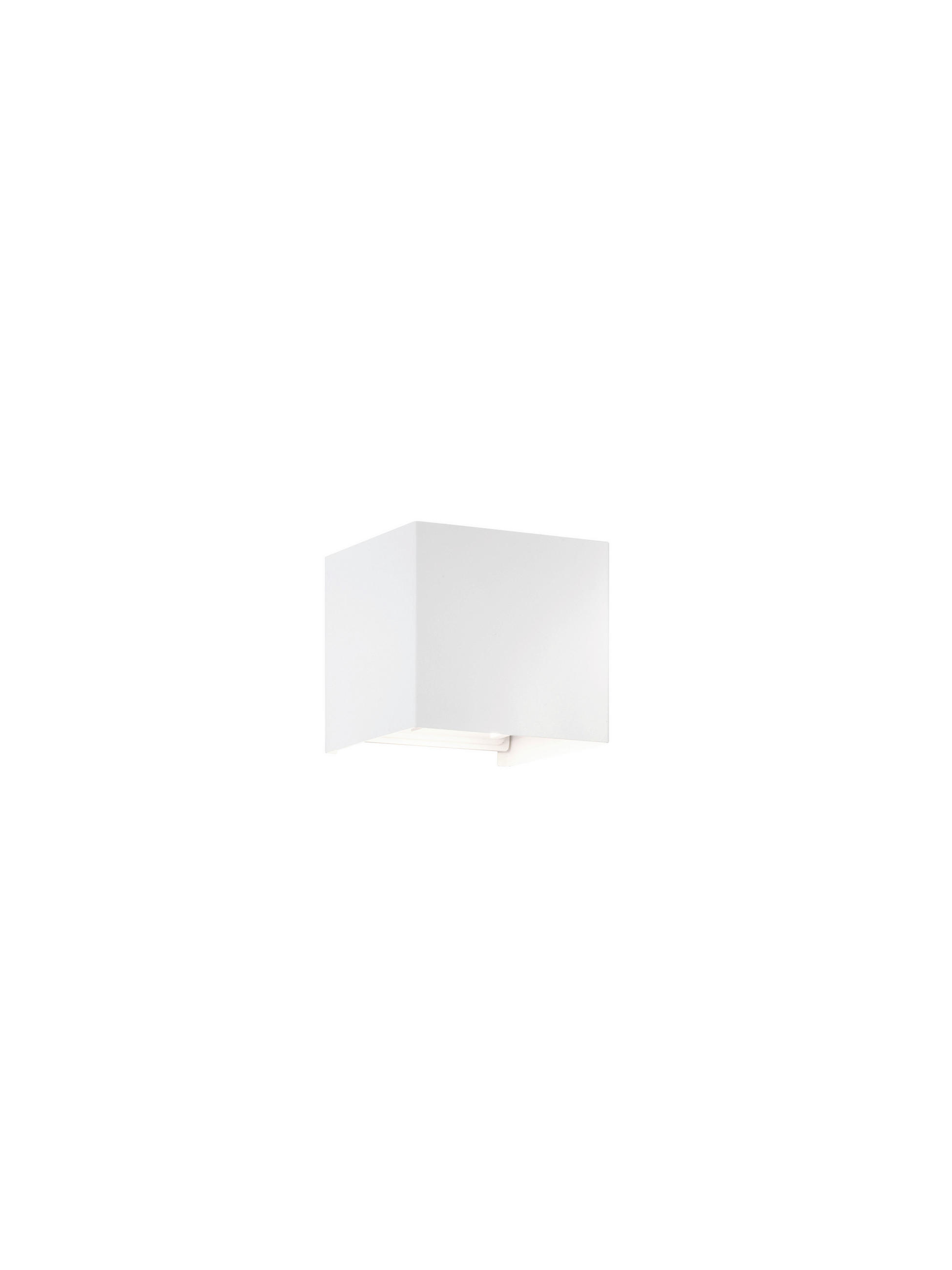 LED-WANDLEUCHTE Wall 10/10 cm   - Weiß, Design, Metall (10/10cm) - Fischer & Honsel