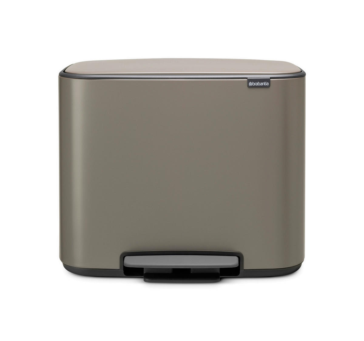 ODPADKOVÝ KOŠ  33 l - šedá/černá, Design, kov/plast (54/44/36,5cm) - Brabantia
