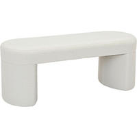 SITZBANK 115/44/44 cm Vliesstoff, Teddystoff Weiß  - Weiß, Trend, Textil (115/44/44cm) - Xora