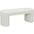 SITZBANK 115/44/44 cm Vliesstoff, Teddystoff Weiß  - Weiß, Trend, Textil (115/44/44cm) - Xora