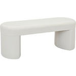 SITZBANK 115/44/44 cm Vliesstoff, Teddystoff Weiß  - Weiß, Trend, Textil (115/44/44cm) - Xora