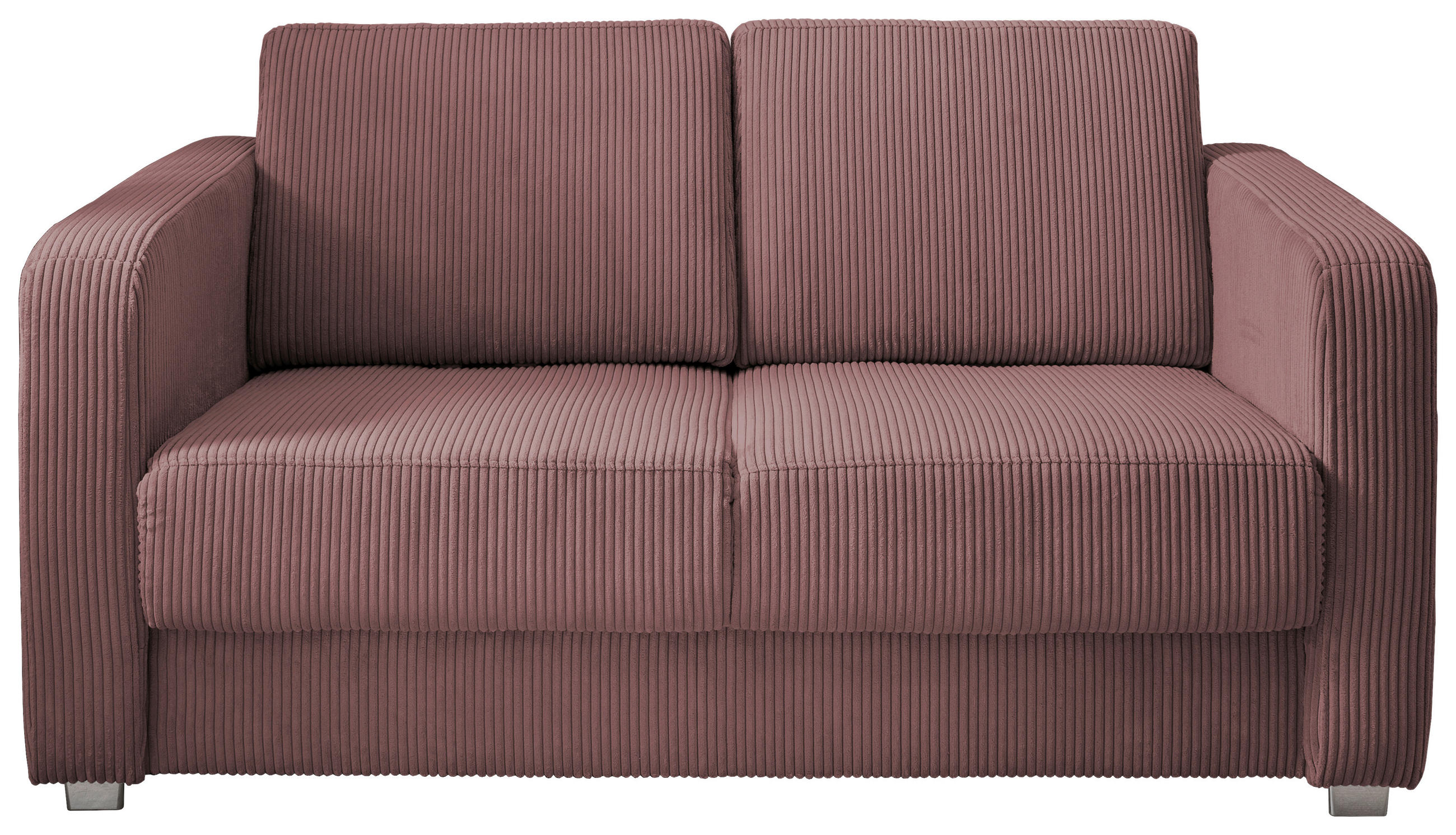 SCHLAFSOFA in Cord Koralle  - Chromfarben/Koralle, Basics, Kunststoff/Textil (159/88/87cm) - Livetastic
