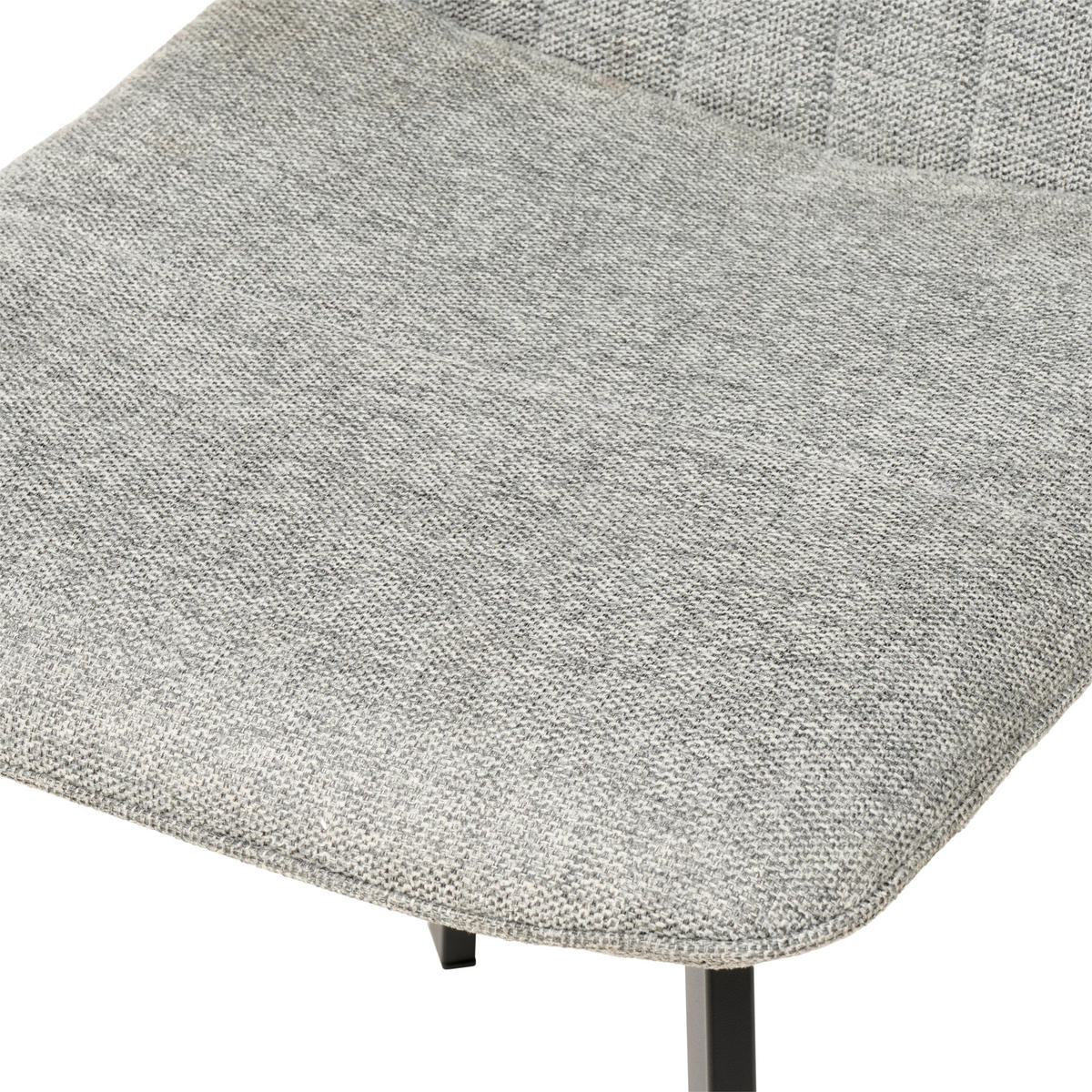 TISCHGRUPPE   - Hellgrau/Weiß, KONVENTIONELL, Textil/Metall (140/46/75/88/80/57cm) - MID.YOU