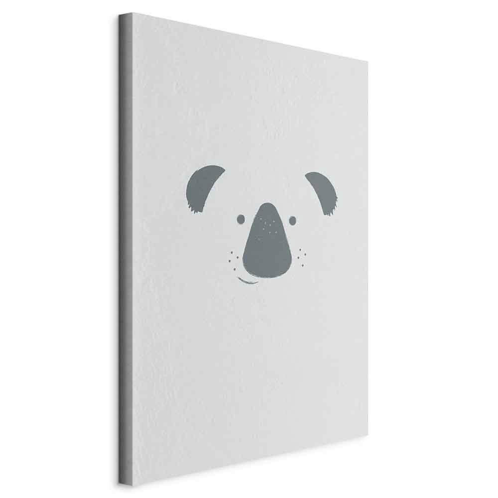 LEINWANDBILD Abstraktes, Tiere, Kinder 80/120/1,2 cm  - Hellgrau/Grau, Basics, Holz/Textil (80/120/1,2cm) - artgeist