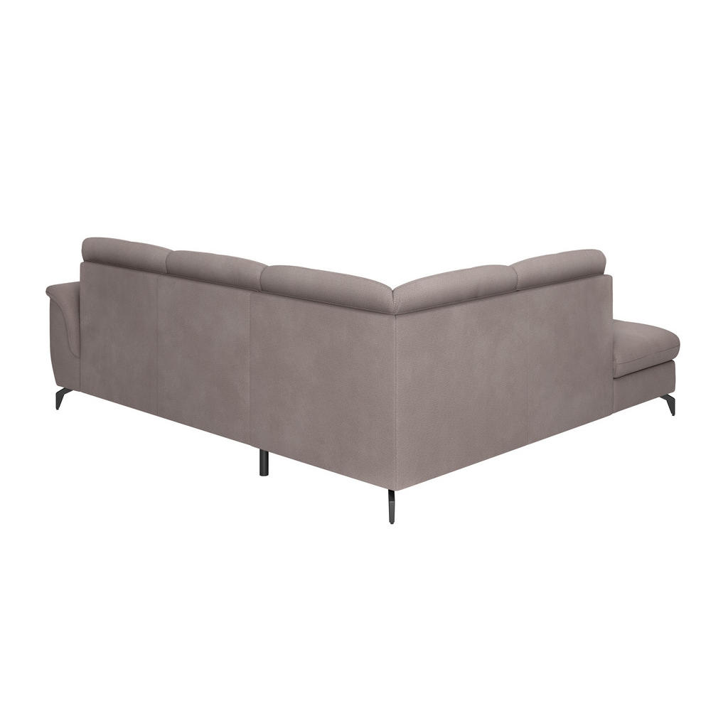 Thumbnail - Sit & More Ecksofa Zora E, Taupe, Textil, 5,5-Sitzer, Ottomane links, L-Form, 244x212 cm, Goldenes M, Oeko-Tex® Standard...