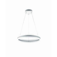 LED-HÄNGELEUCHTE Liv 60/180 cm  - Weiß, Design, Kunststoff/Metall (60/180cm) - Helestra