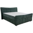 BOXSPRINGBETT 160/200 cm  in Türkis  - Türkis/Chromfarben, KONVENTIONELL, Textil/Metall (160/200cm) - Esposa