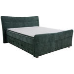 BOXSPRINGBETT 180/200 cm  in Türkis  - Türkis/Chromfarben, KONVENTIONELL, Textil/Metall (180/200cm) - Esposa