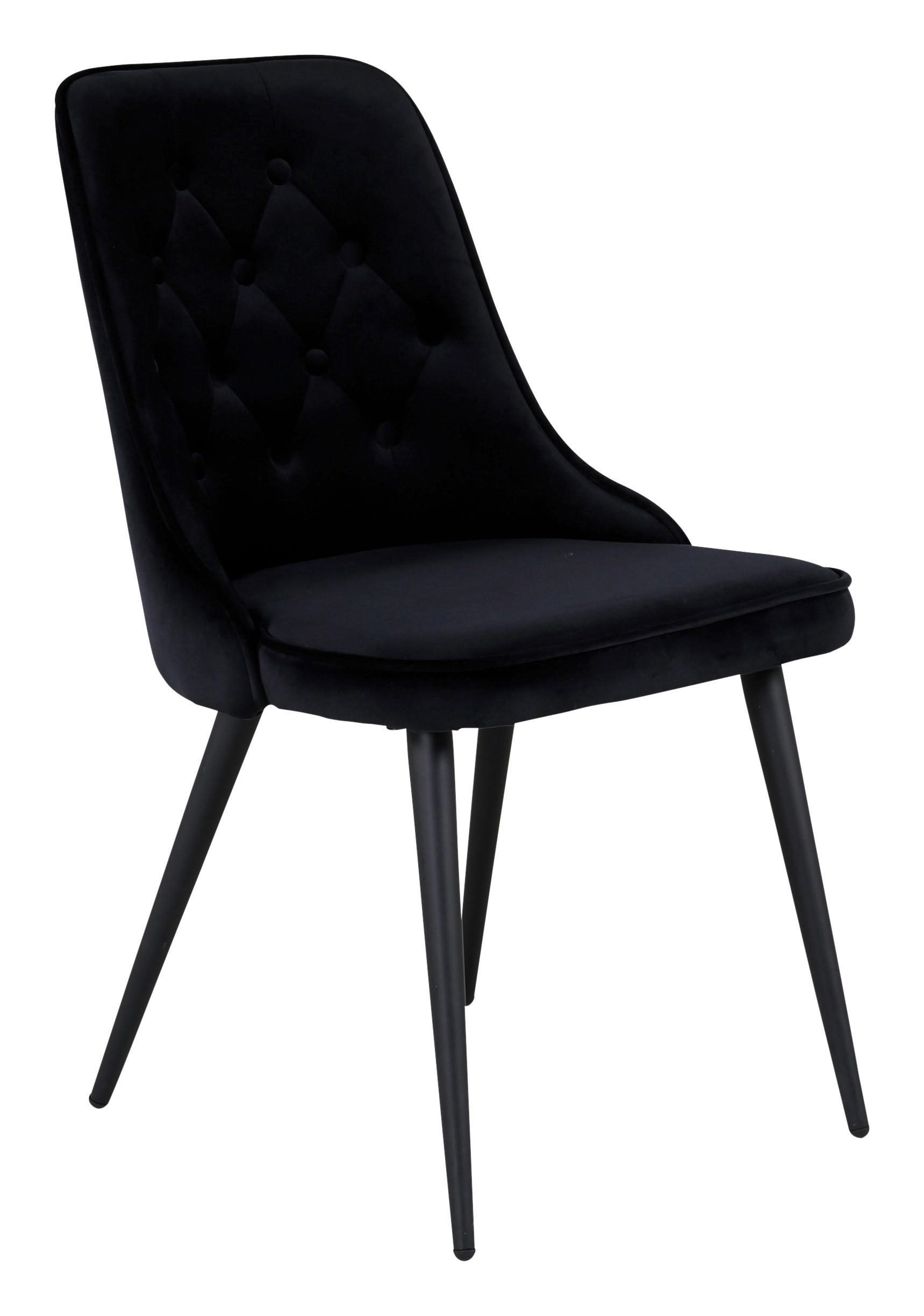 STOLSET 2 styck stål  - svart, Design, metall/textil (50/88.5/66cm) - Livetastic