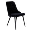 STOLSET 2 styck stål  - svart, Design, metall/textil (50/88.5/66cm) - Livetastic