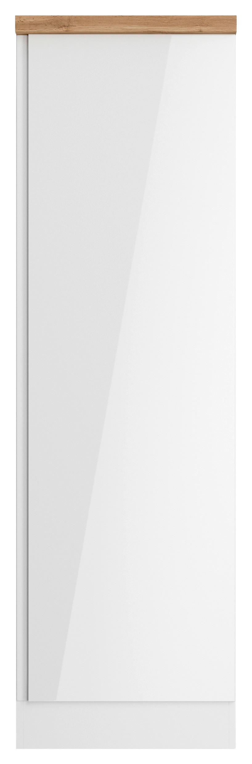 APOTHEKERSCHRANK 50/166/60 cm  in Weiß, Eiche Wotan, Weiß Hochglanz  - Weiß Hochglanz/Eiche Wotan, LIFESTYLE, Holzwerkstoff (50/166/60cm) - Held