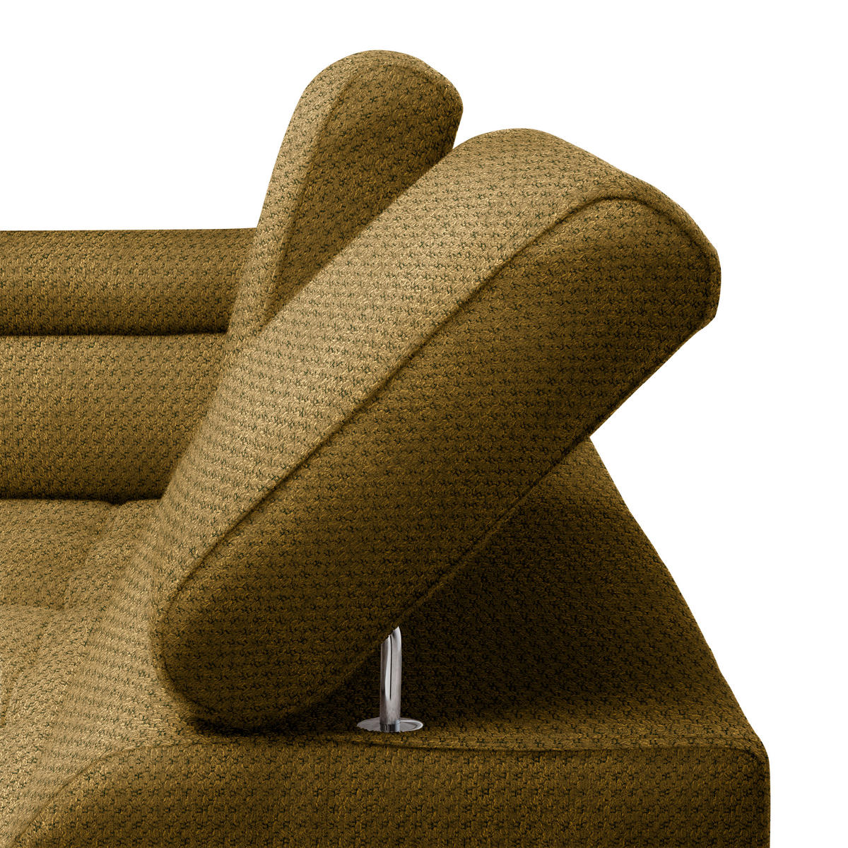 HÖRNSOFFA i chenille, vävt tyg senapsgul  - svart/senapsgul, Modern, textil/plast (106/283cm) - MID.YOU