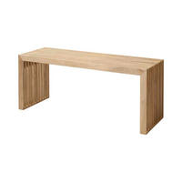SITZBANK Holz Teakfarben  - Teakfarben, Konventionell, Holz (104/43/35cm) - MID.YOU