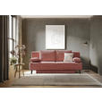 SCHLAFSOFA Spicy in Cord Rosa  - Schwarz/Rosa, MODERN, Textil/Metall (193/85/88cm) - Novel