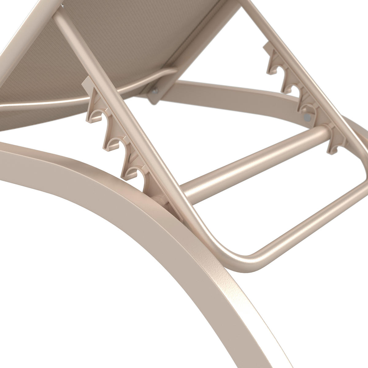 SONNENLIEGE 198/34/87/62 cm  - Creme, MODERN, Textil/Metall (198/34/87/62cm) - Ambia Garden