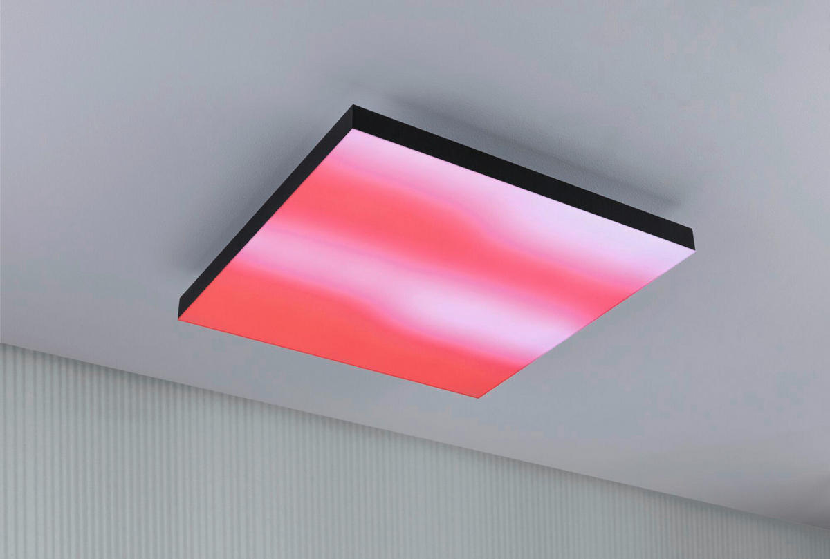 LED-PANEEL 45/45/6,4 cm  - Schwarz, Basics, Metall (45/45/6,4cm) - Paulmann