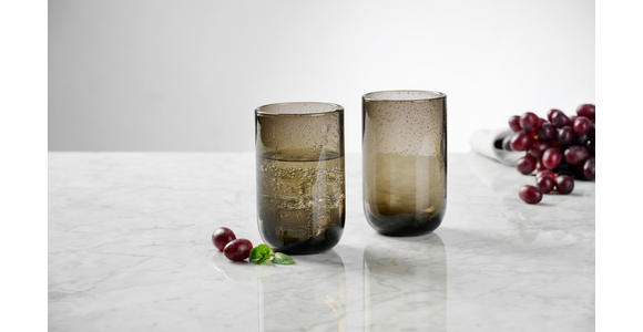 GLÄSERSET - Braun, Trend, Glas (8/13cm) - Novel
