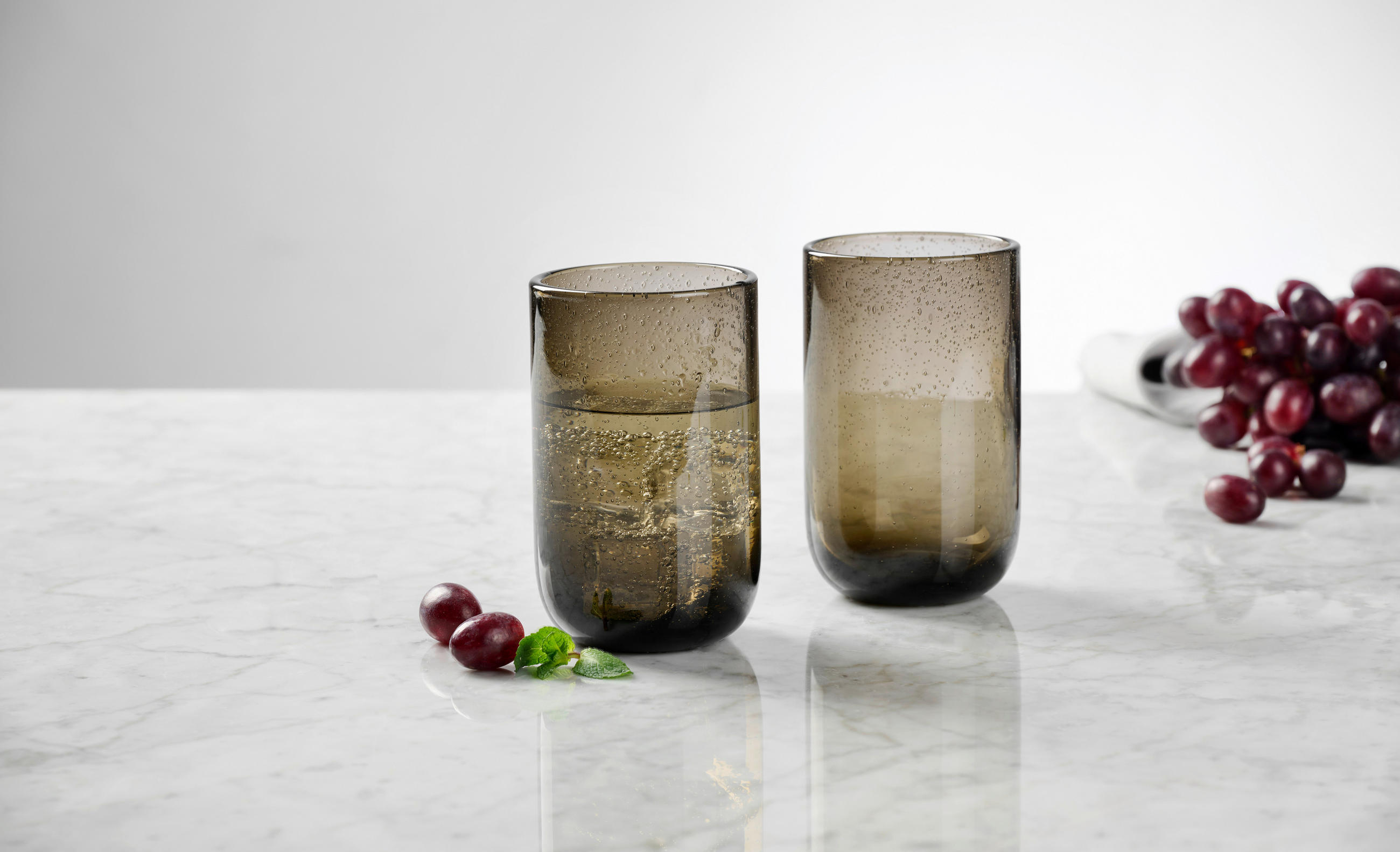GLÄSERSET   - Braun, Trend, Glas (8/13cm) - Novel