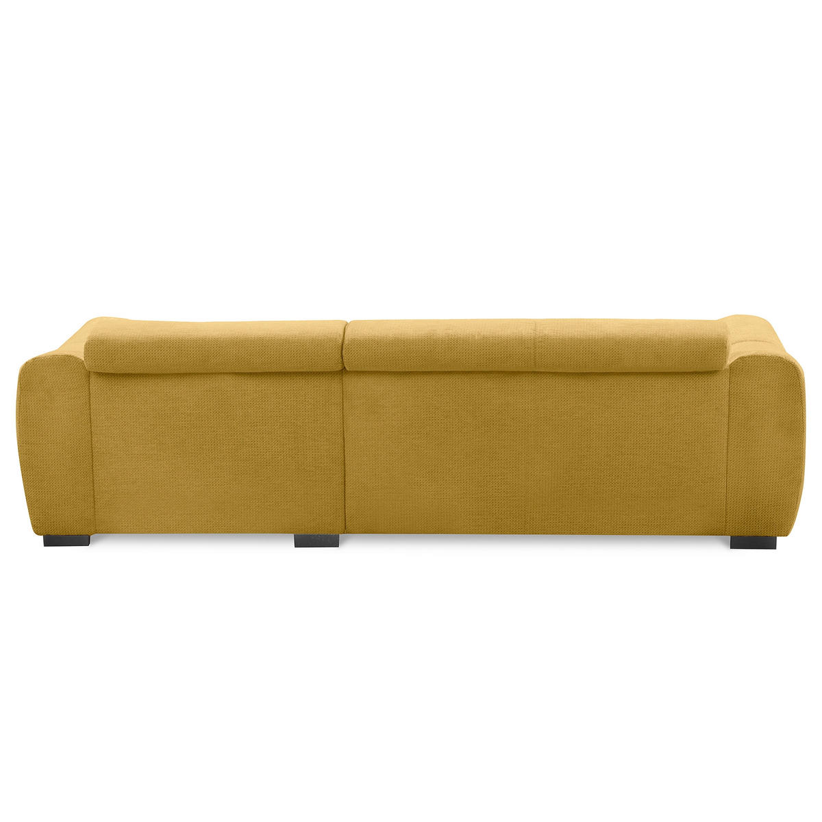 ECKSOFA  Webstoff Senfgelb  - Senfgelb/Schwarz, Design, Kunststoff/Textil (274/177cm) - Livetastic