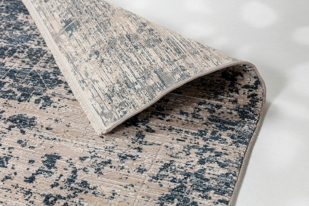 WEBTEPPICH 200/290 cm Venosa Blau, Creme rechteckig  - Blau/Creme, KONVENTIONELL, Textil (200/290cm) - Astra