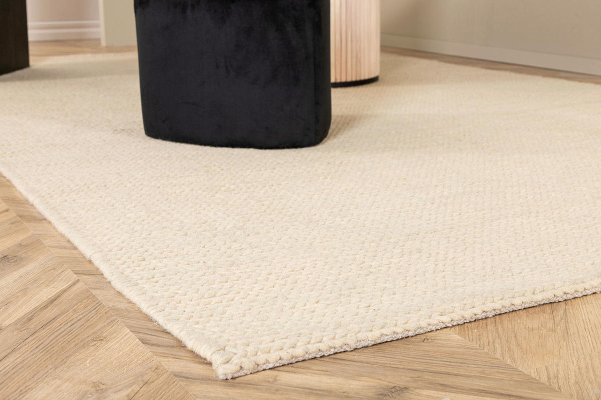 FLACHWEBETEPPICH 200/300 cm Weiß  - Weiß, LIFESTYLE, Textil (200/300cm) - P & B