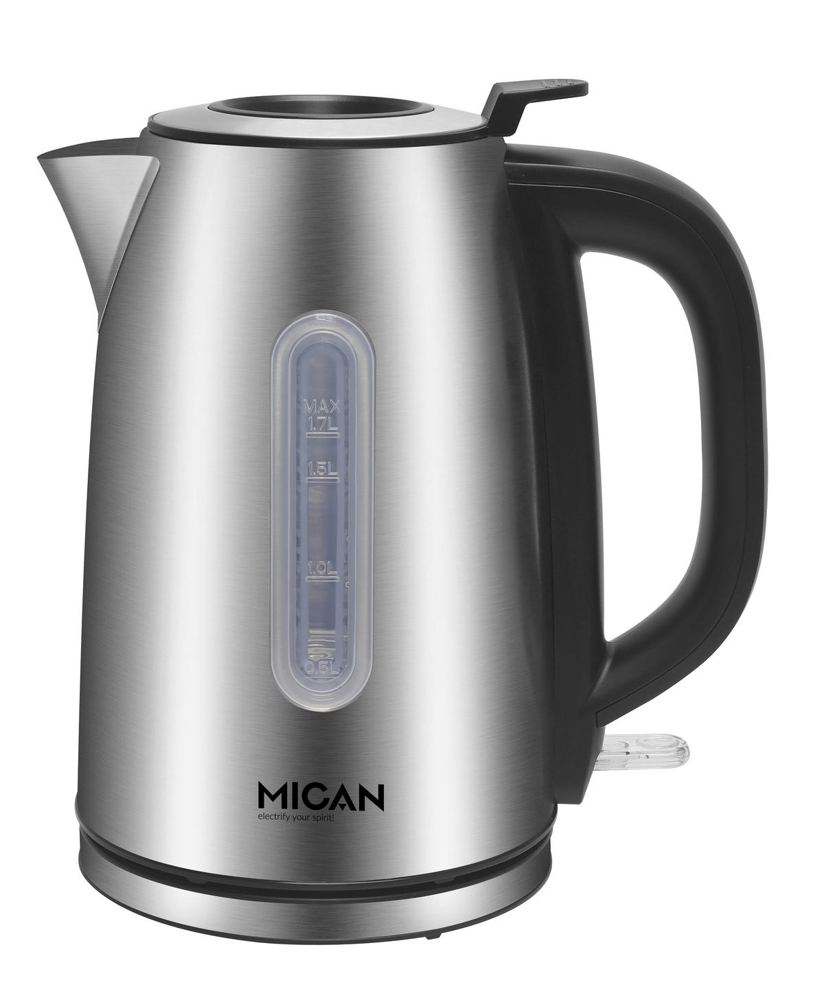 WASSERKOCHER 1.7 L  - Klar/Edelstahlfarben, Design, Kunststoff/Metall (24/15/25cm) - Mican