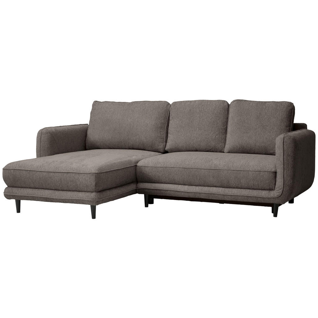 Thumbnail - Carryhome Ecksofa, Taupe, Textil, Buche, massiv, 3-Sitzer, Füllung: Schaumstoffflocken, Ottomane links, L-Form, 247x170 ...