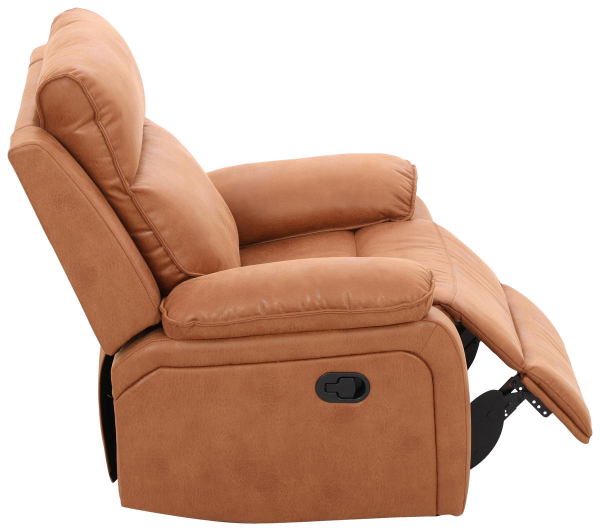 SITZGARNITUR Mikrofaser Cappuccino  - Schwarz/Cappuccino, Design, Holz/Kunststoff (215/101/97cm) - Livetastic