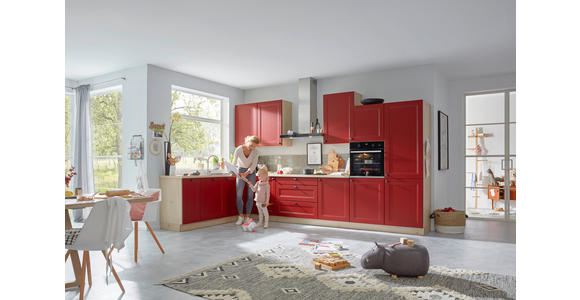 EINBAUKÜCHE - Rot, Design, Holzwerkstoff - Dieter Knoll