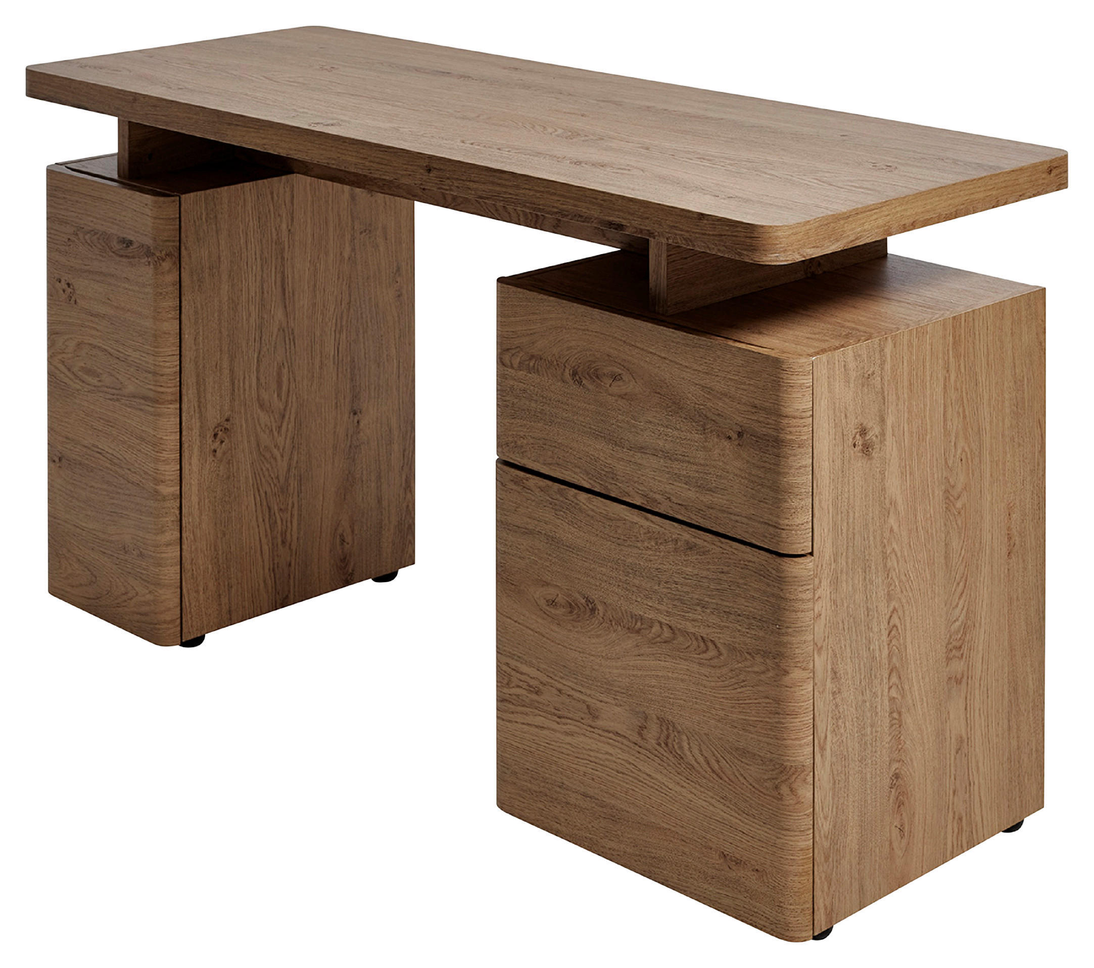 SCHREIBTISCH 135/55/76 cm  in Eichefarben  - Eichefarben, MODERN, Holzwerkstoff (135/55/76cm) - MID.YOU