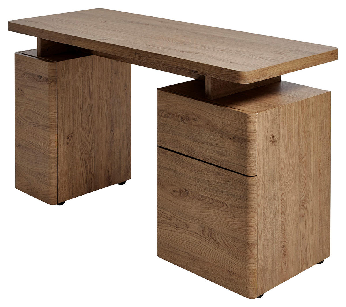 SCHREIBTISCH 135/55/76 cm  in Eichefarben  - Eichefarben, MODERN, Holzwerkstoff (135/55/76cm) - MID.YOU