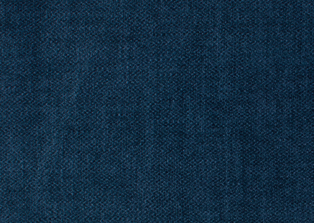 ECKSOFA in Velours Royalblau  - Royalblau/Schwarz, Design, Textil/Metall (153/283cm) - Valdera