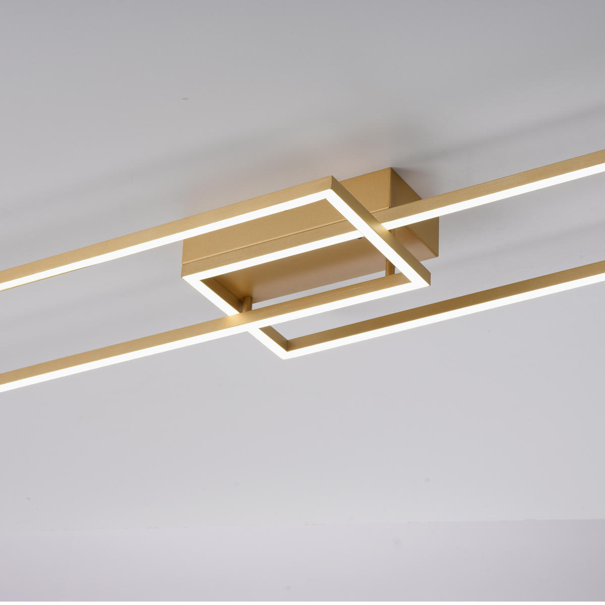 LED SVJETILJKA STROPNA  - boje mjeda, Design, metal/plastika (110,5/25,2/7,2cm)