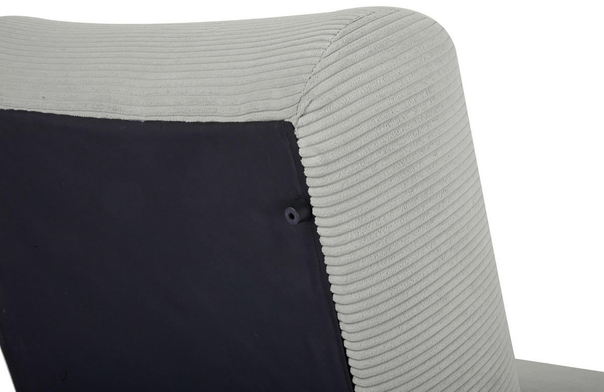 SCHLAFSESSEL in Cord Hellgrau  - Hellgrau, Design, Textil (81/88/160cm) - Livetastic