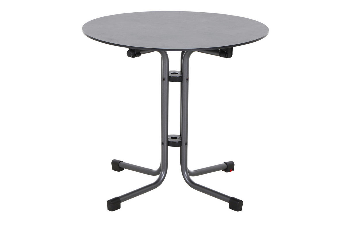 GARTENKLAPPTISCH  - Anthrazit, KONVENTIONELL, Holzwerkstoff/Kunststoff (80/71cm) - Siena Garden