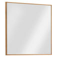 WANDSPIEGEL 72/72/3 cm    in quadratisch  - Eichefarben, MODERN, Glas/Holz (72/72/3cm) - Linea Natura
