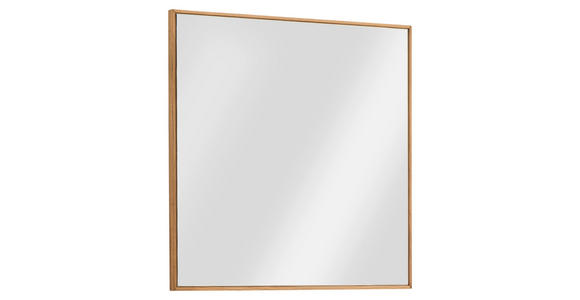 WANDSPIEGEL 72/72/3 cm    in quadratisch  - Eichefarben, MODERN, Glas/Holz (72/72/3cm) - Linea Natura