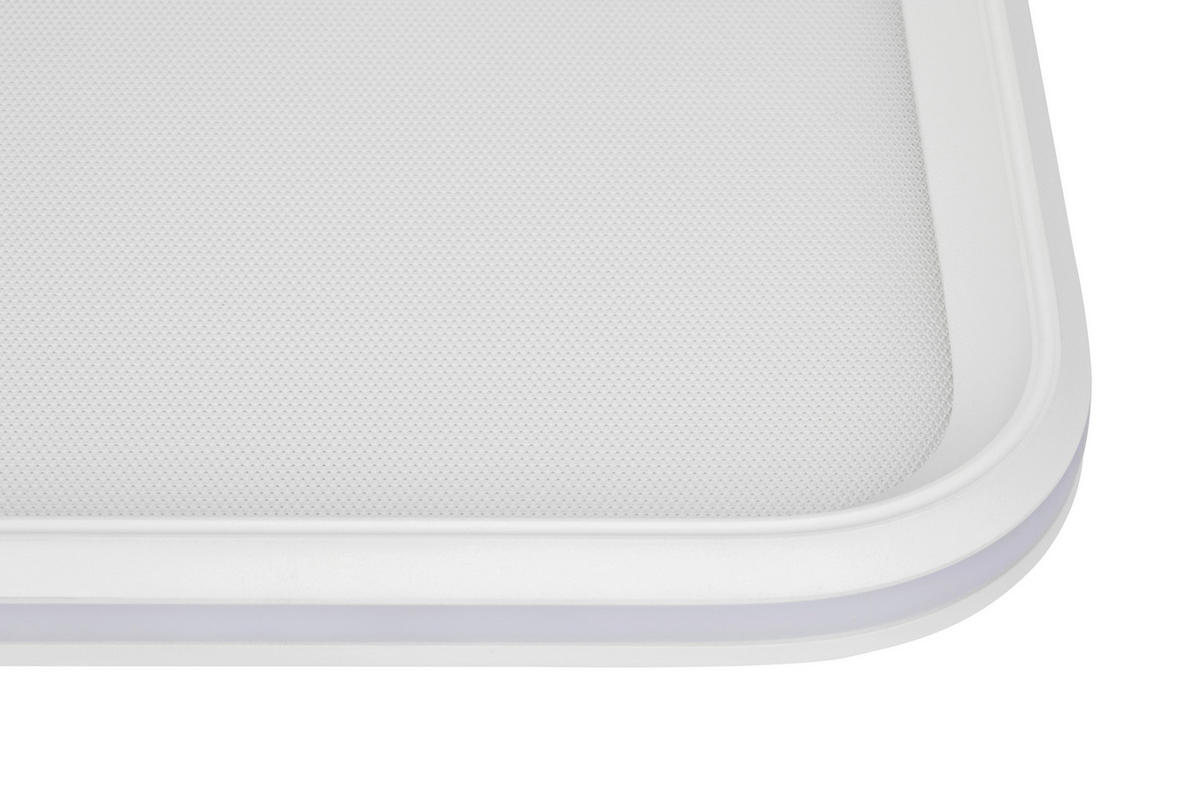 LED-DECKENLEUCHTE Bosona 110/60/7 cm  - Weiß, Basics, Kunststoff/Metall (110/60/7cm) - Novel