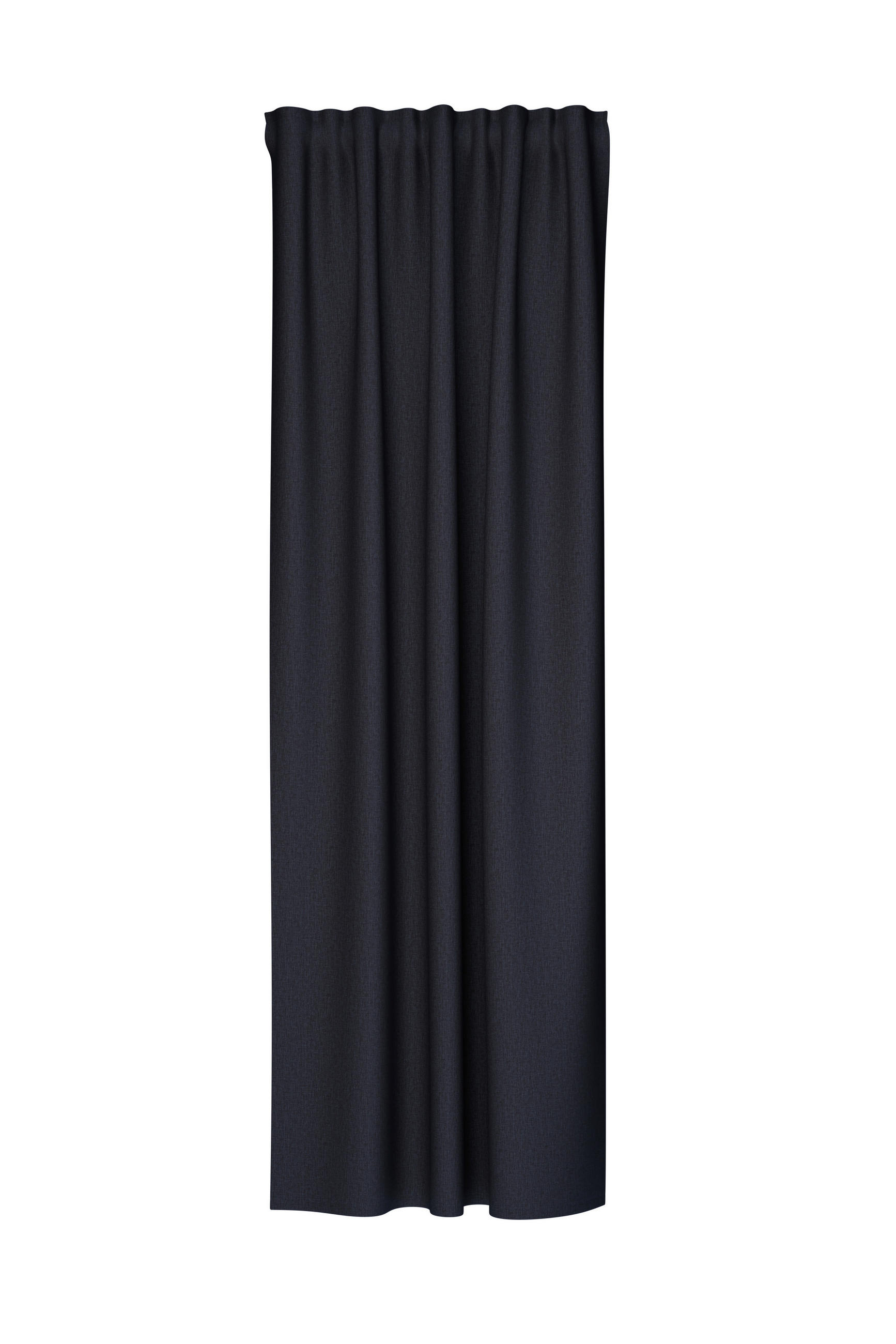 SCHLAUFENVORHANG blickdicht  - Anthrazit, Basics, Textil (135/245cm)