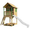 SPIELTURM 370/291/191 cm SPIELTURM SARAH  - Braun/Weiß, KONVENTIONELL, Holz (370/291/191cm) - Ambia Garden