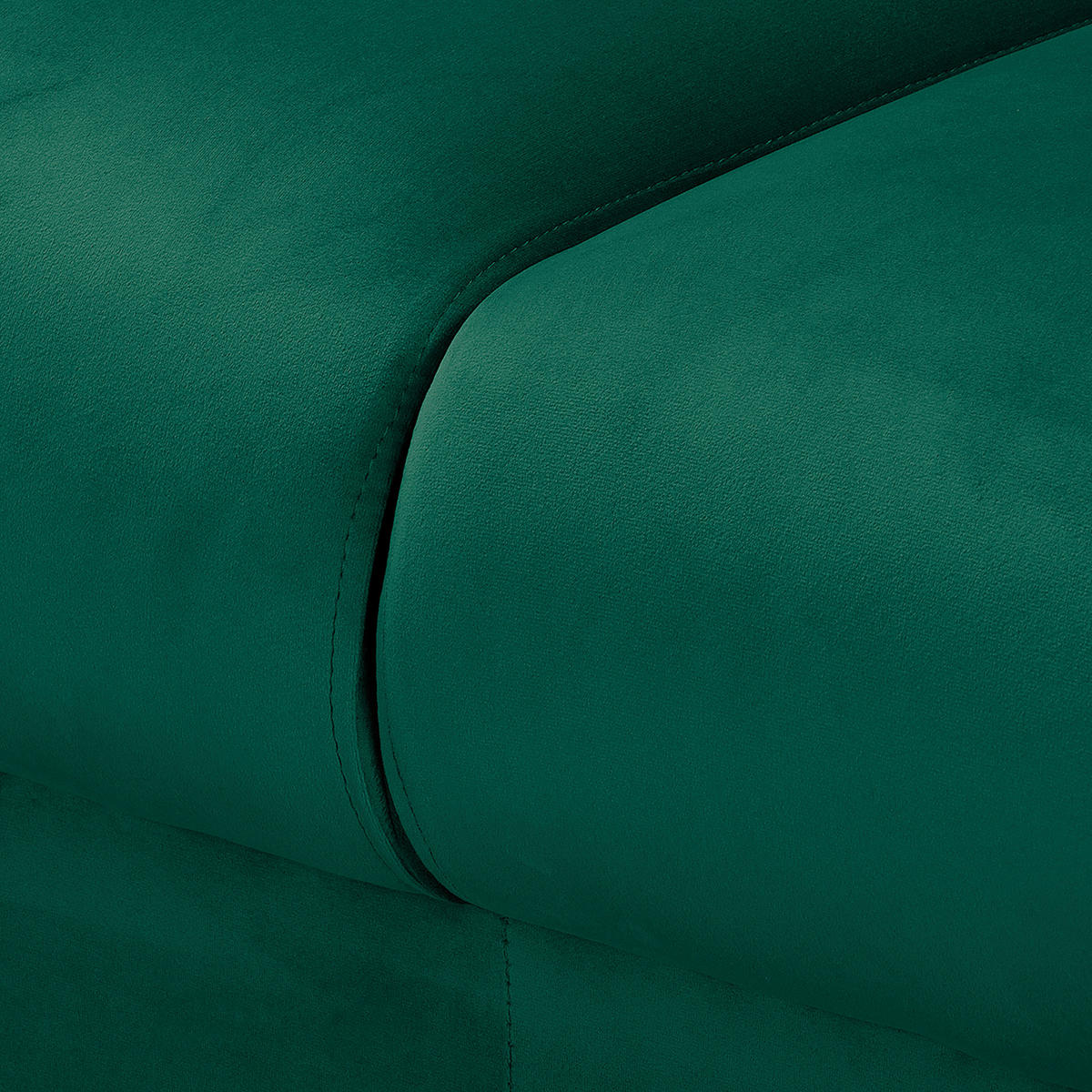 3-SITZER-SOFA Mikrofaser Grün  - Wengefarben/Grün, Design, Holz/Textil (193/86/87cm) - Livetastic