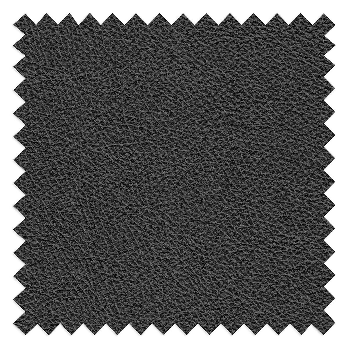 ECKSOFA DALLAS in Echtleder Schwarz  228/283 cm  - Schwarz, Design, Leder/Metall (228/283cm) - Livetastic