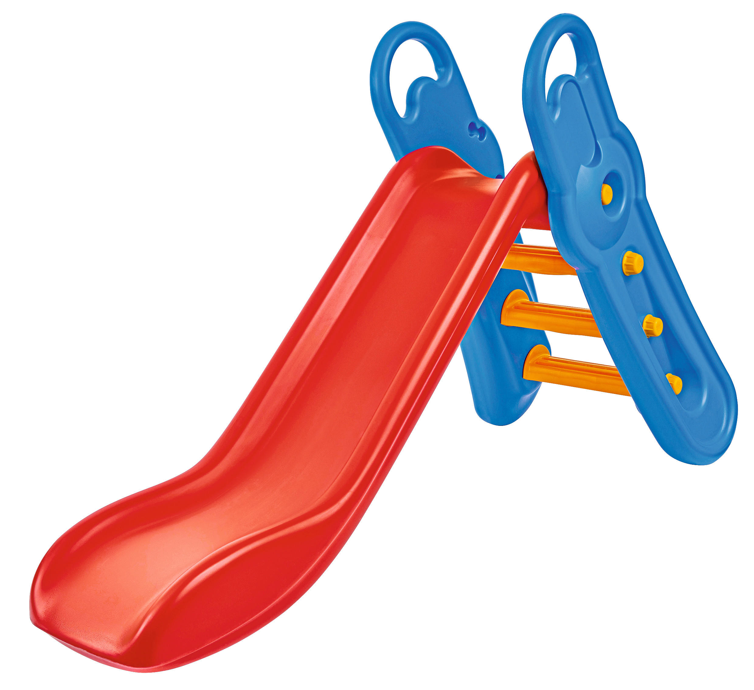 KINDERRUTSCHE Blau, Gelb, Rot  - Blau/Gelb, Basics, Kunststoff (164/73/116cm) - BIG
