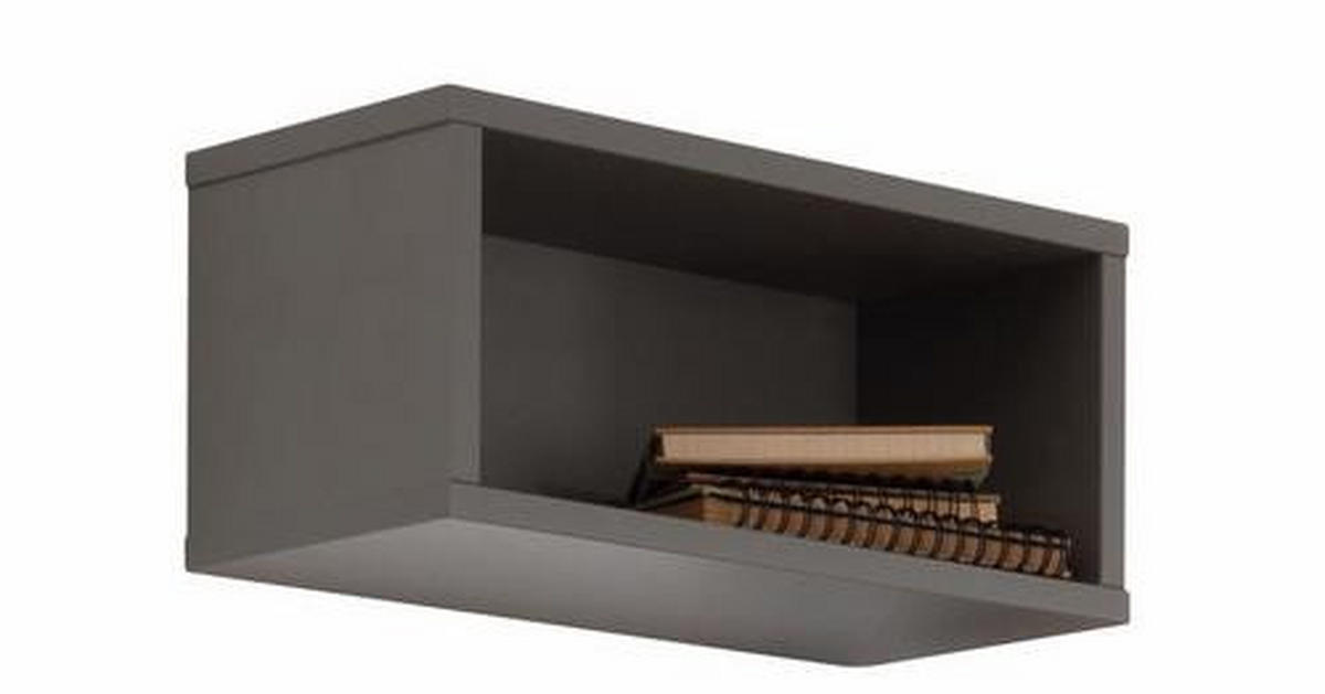 WANDREGAL 40/18,5/18,7 cm  - Schieferfarben, Design, Holzwerkstoff (40/18,5/18,7cm) - Paidi